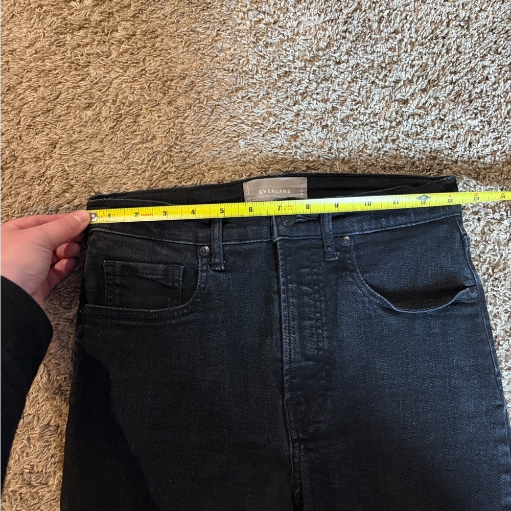 Women's Everlane Black High Rise Skinny Jeans Classic Minimalist Size 28 - Picture 4 of 8